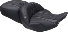 Mustang Deluxe Tour Blue Diamond Stitch Seat fits 2023-2026 Harley Touring FLHX