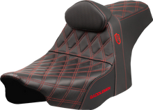 Saddlemen SDC Pro Series Red Lattice Seat & Backrest fits 2023-26 Harley Touring