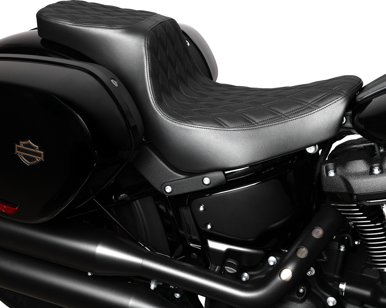 Drag Specialties Predator Diamond Seat fits 2018-2024 Harley Softail FXLRST FLSB