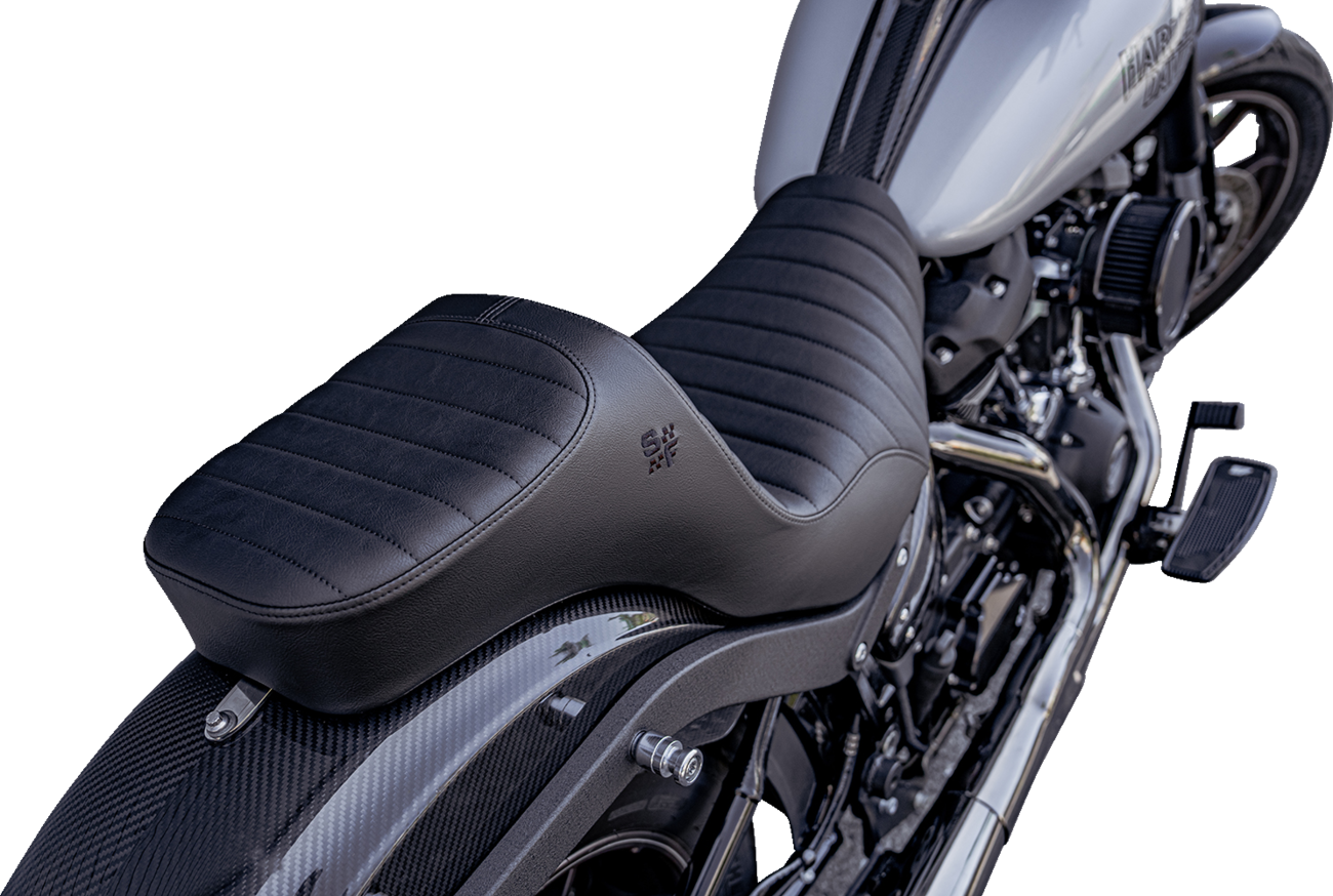 Slyfox Chariot Classic Stitch Seat fits 2018-2026 Harley Softail Low Rider FXLR