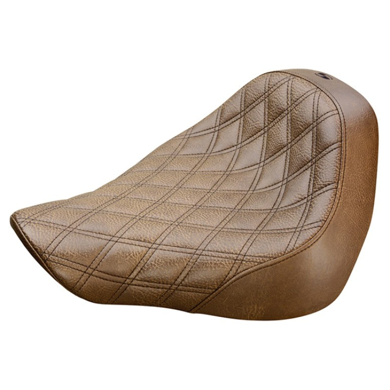 Saddlemen Brown Renegade Lattice Solo Seat 2018-2025 Harley Softail FLFB FXBR