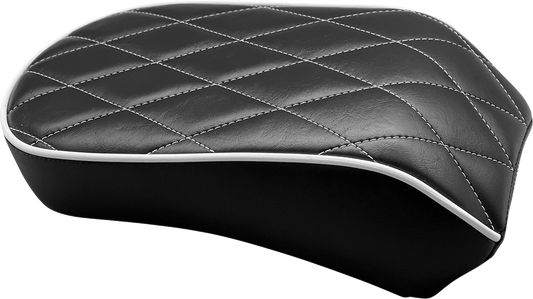 Le Pera Bare Bones White Diamond Pillion Seat for 18-24 Harley Softail FLHC FLDE