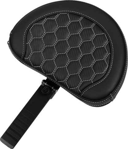 Saddlemen Roadsofa White Honeycomb Extended Seat & Backrest 23-25 Harley Touring