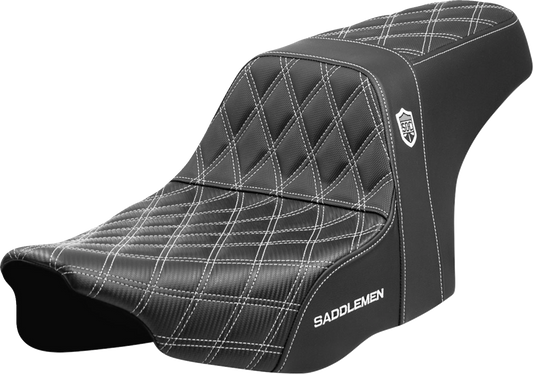 Saddlemen SDC Pro Series White Lattice Seat for 2023-25 Harley Street Road Glide