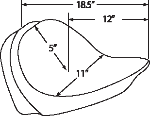 Drag Specialties EZ Glide Backrest Solo Seat 1984-1999 Harley Davidson Softail