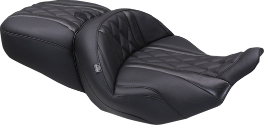 Mustang Deluxe Tour Diamond Stitch Seat fits 2023-2025 Harley Touring FLHX FLTR