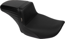 Le Pera Kickflip Basketweave Seat for 2023-2026 Harley Touring Road Street Glide