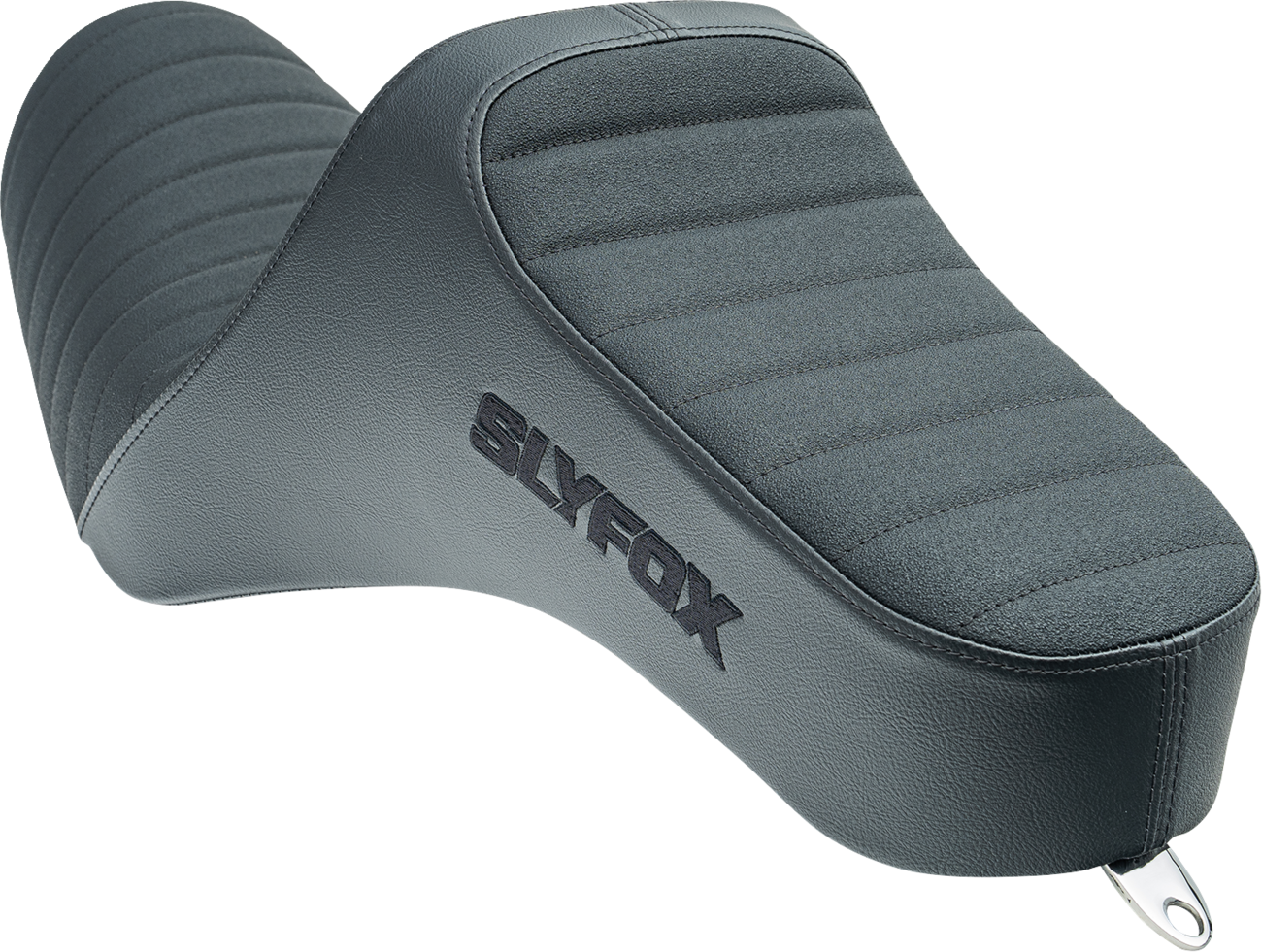 Slyfox Highnoon Black Classic Stitch 2 Up Seat for 2004-2022 Harley Sportster