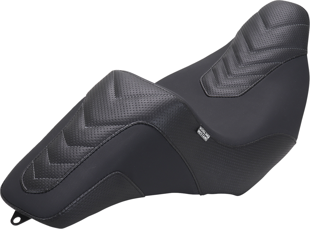 Mustang Kodlin Series Squareback Gray Stitch Seat for 2023-2025 Harley Touring