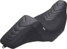 Mustang Kodlin Series Squareback Gray Stitch Seat for 2023-2026 Harley Touring