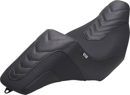 Mustang Kodlin Series Squareback Gray Stitch Seat for 2023-2025 Harley Touring