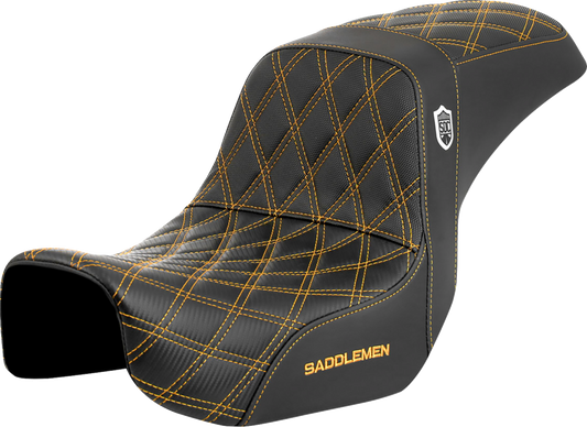 Saddlemen SDC Pro Series Gold Lattice Gelcore Seat for 2006-2017 Harley Dyna FXD