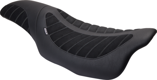 Mustang Kodlin Signature Series Alcantara Seat fits 2008-24 Harley Touring 76292