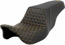 Saddlemen Step Up Gold Honeycomb Gel Seat fits 2008-2025 Harley Touring Models