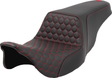 Saddlemen Step Up Red Honeycomb Gelcore Seat for 2008-2025 Harley Touring Models