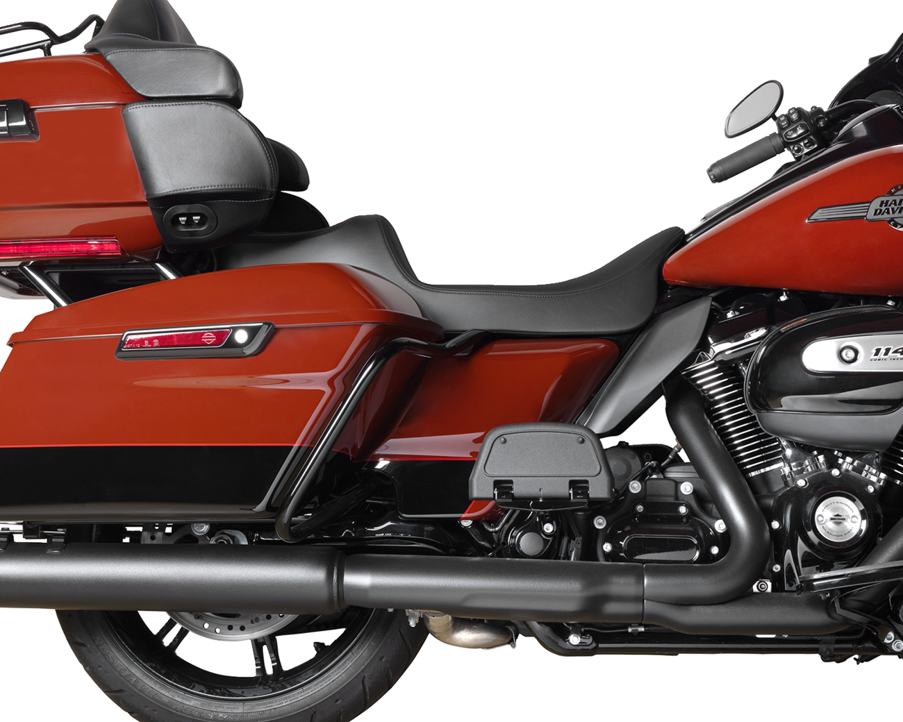 Drag Specialties Predator III Smooth Extended Reach Seat 2008-24 Harley Touring