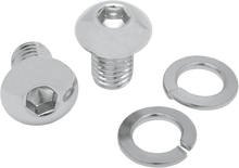 Mustang Chrome 1/2"-13 Rear Seat Mounting Bolts fits 1986-2007 Harley Softail
