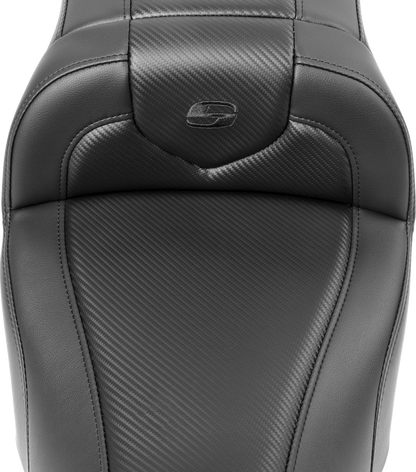 Saddlemen Roadsofa Carbon Fiber Weave Gel Seat 2023-25 Harley Touring FLHX FLTRX