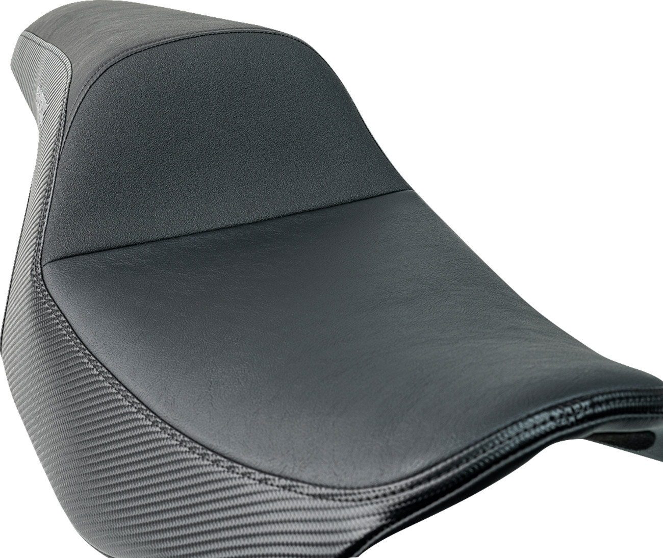Slyfox Black Drifter Seat  w/ Gray Logo fits 2023-2025 Harley Touring Road Glide