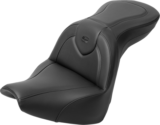 Saddlemen Roadsofa Black Stitch Gel Seat for 2018-2023 Harley Softail Breakout