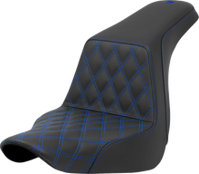 Saddlemen Step Up Blue Lattice Gel Seat for 2018-26 Harley Low Rider Sport Glide