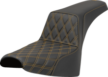 Saddlemen Step-Up Gold Lattice Gel Seat fits 2018-2026 Harley Softail Street Bob