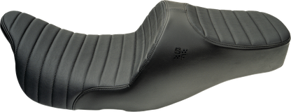 Slyfox Chariot Black Classic Stitch Seat fits 2009-2025 Harley Touring FLH FLT