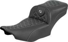 Saddlemen Roadsofa Silver Tri Gripper Extended Seat for 2023-2026 Harley Touring