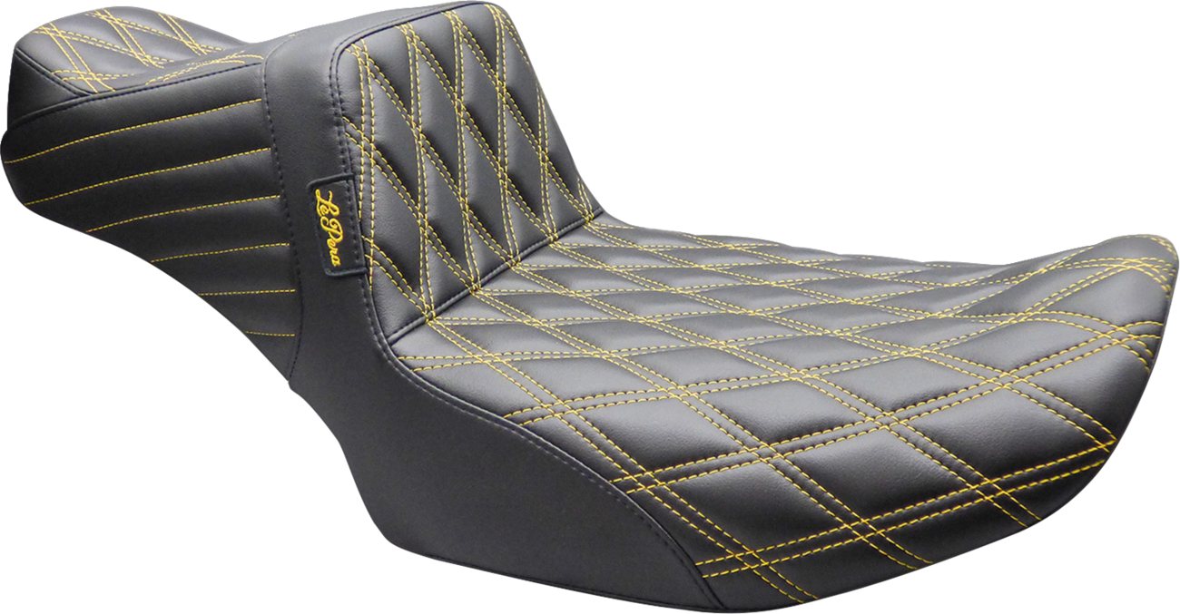 Le Pera Tailwhip Daddy Long Legs Gold Diamond Seat fits 2023-2026 Harley Touring