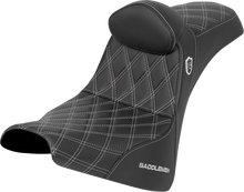 Saddlemen SDC Silver Lattice Seat & Backrest for 18-26 Harley Softail FXBB FXST