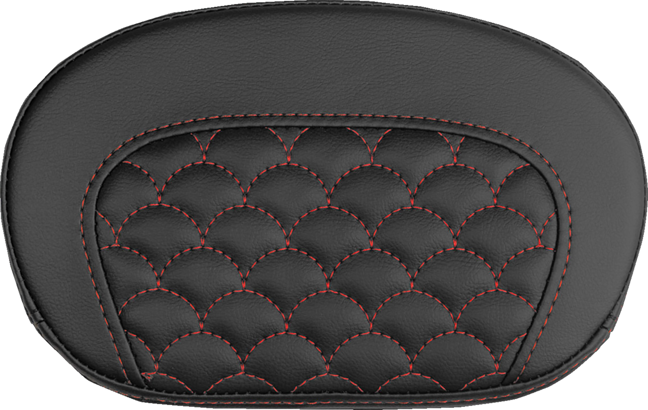 Saddlemen Mini Contour Red Dragon Stitch Sissy Bar Backrest Pad for Harley