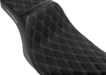 Slyfox High Noon Silver Diamond Stitch Seat fits 2008-2025 Harley Touring FLTR