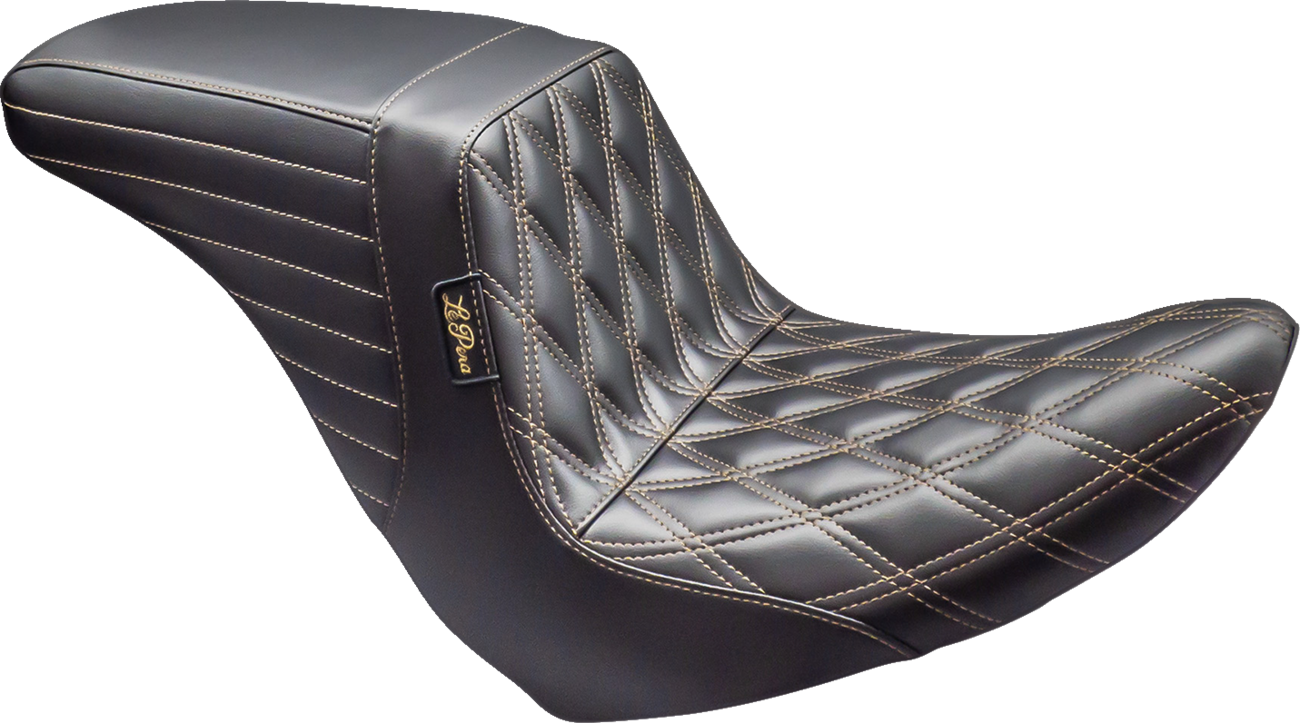 Le Pera Kickflip Double Diamond Seat with Chestnut Thread 2018-2026 Harley FXLRS