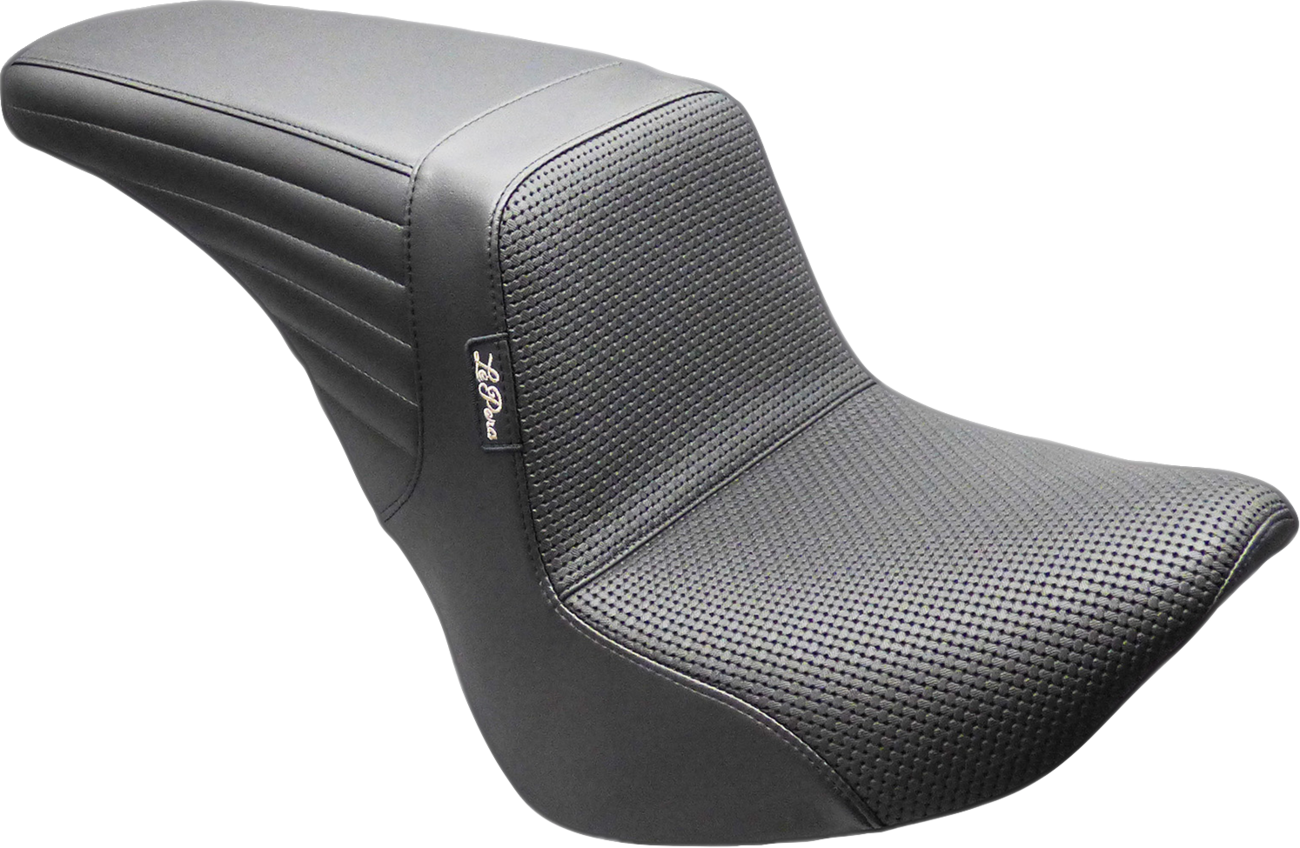 Le Pera Kickflip Upfront Basketweave Seat for 2018-2026 Harley Softail FXBB FXST