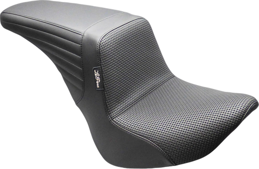 Le Pera Kickflip Upfront Basketweave Seat for 2018-2026 Harley Softail FXBB FXST