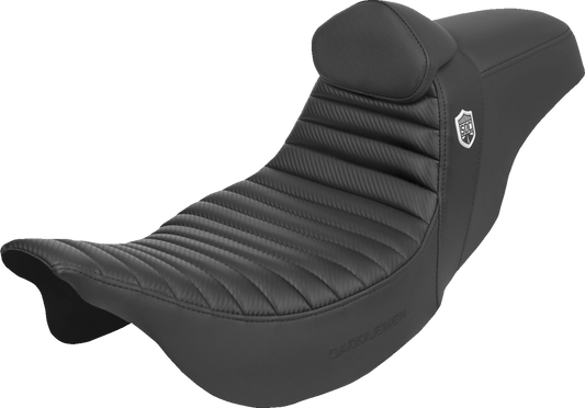 Saddlemen Pro Series SDC T&R Carbon Gel Seat & Backrest 2008-2024 Harley Touring