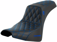 Saddlemen SDC Pro Series Blue Lattice Gel Seat for 2018-2026 Harley Softail FXBB