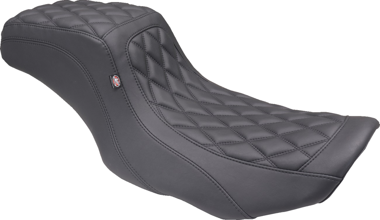 Mustang Squareback Black Diamond Stitch Seat for 2023-2024 Harley Touring FLHX