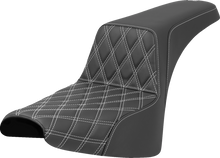 Saddlemen Step-Up White Lattice Gel Seat for 2018-2026 Harley Softail Standard