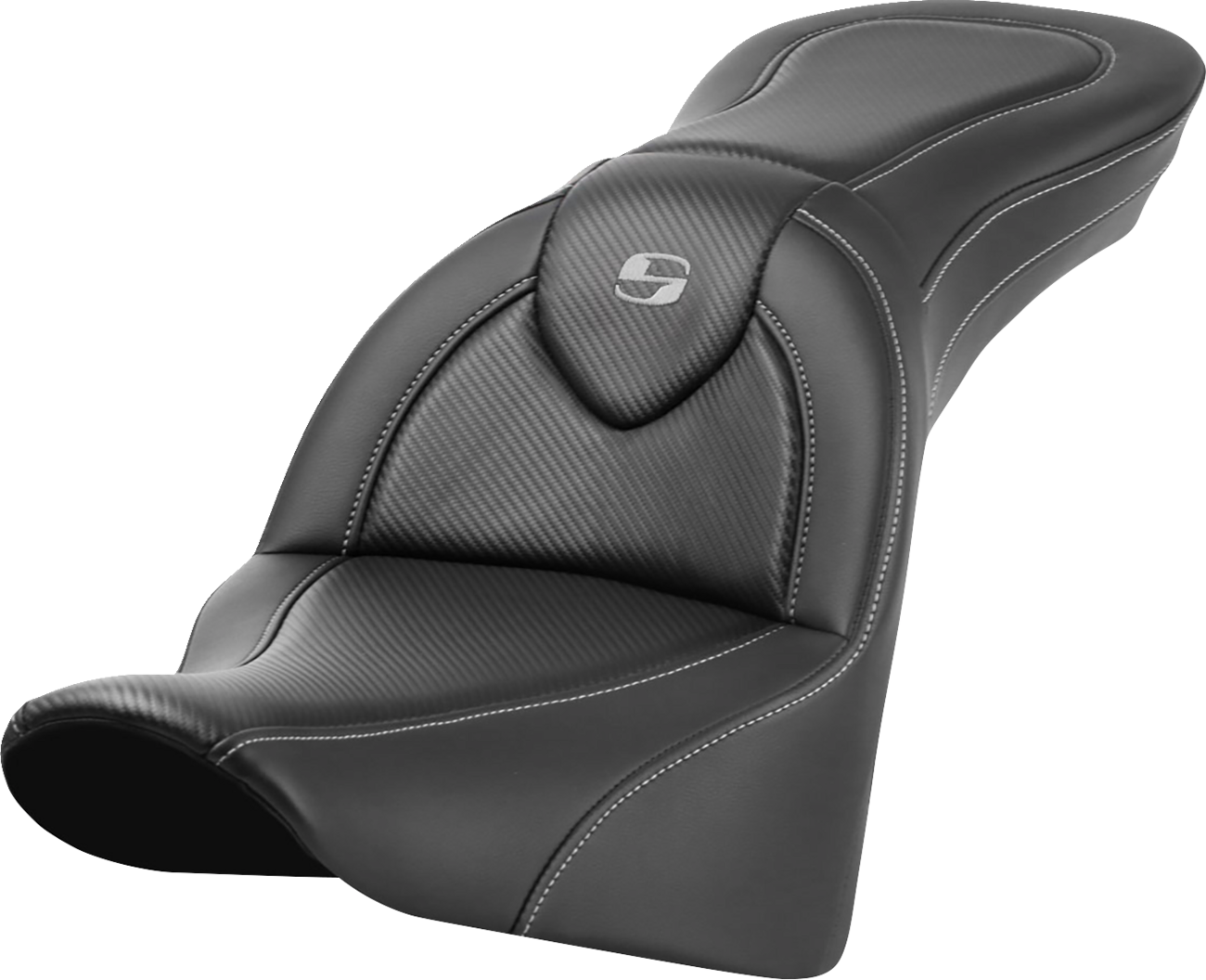 Saddlemen Roadsofa Carbon Fiber Gel Seat for 2018-2026 Harley Softail Heritage