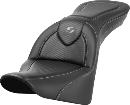 Saddlemen Roadsofa Carbon Fiber Gel Seat for 2018-2026 Harley Softail Heritage