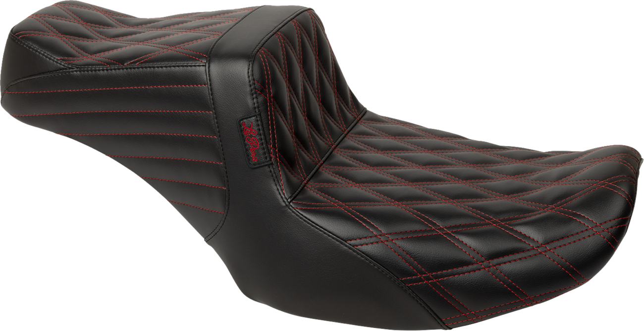 Le Pera Tailwhip Red Diamond Seat fits 2023-2025 Harley Road Street Glide CVO