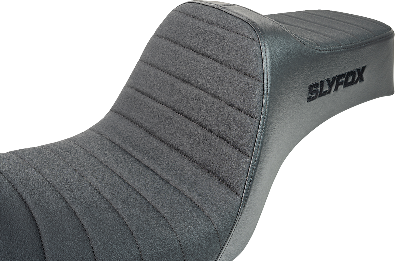 Slyfox Highnoon Classic Stitch Seat for 2012-16 Harley Low Rider Street Bob Dyna
