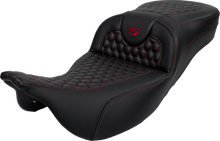Saddlemen Roadsofa Red Honeycomb Extended Gel Seat for 2008-2025 Harley Touring