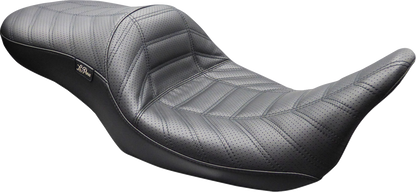 Le Pera Maverick Indy Stitch Seat fits 2023-2026 Harley Road Street Glide M8