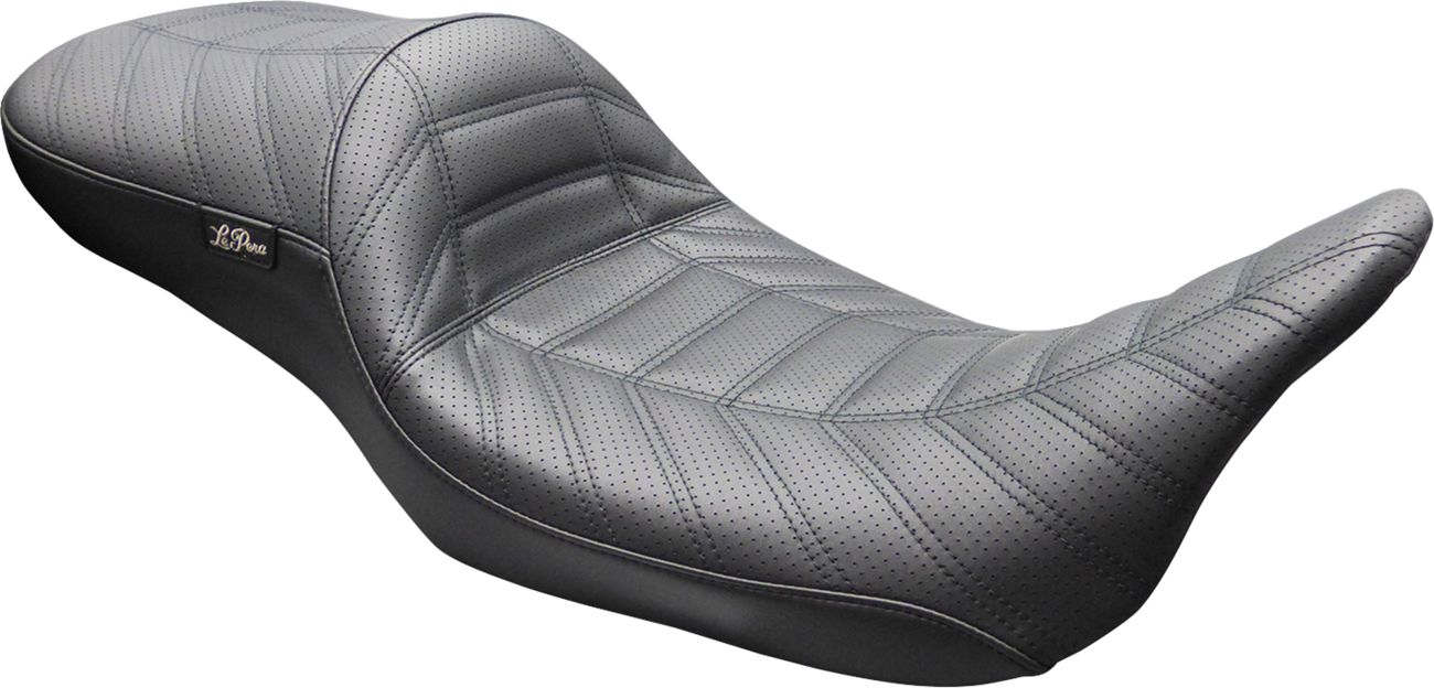 Le Pera Maverick Daddy Long Legs Indy Stitch Seat fits 2008-2025 Harley Touring