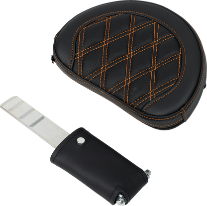 Saddlemen Roadsofa Orange Lattice Gel Seat & Backrest for 2008-24 Harley Touring