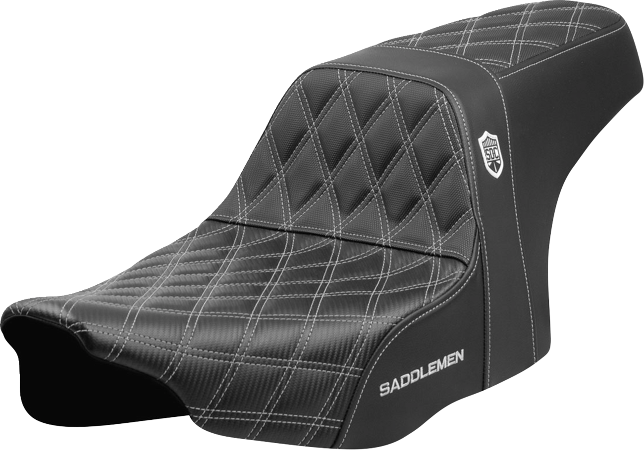 Saddlemen SDC Pro Series Silver Lattice Gel Seat fits 2023-2025 Harley Touring