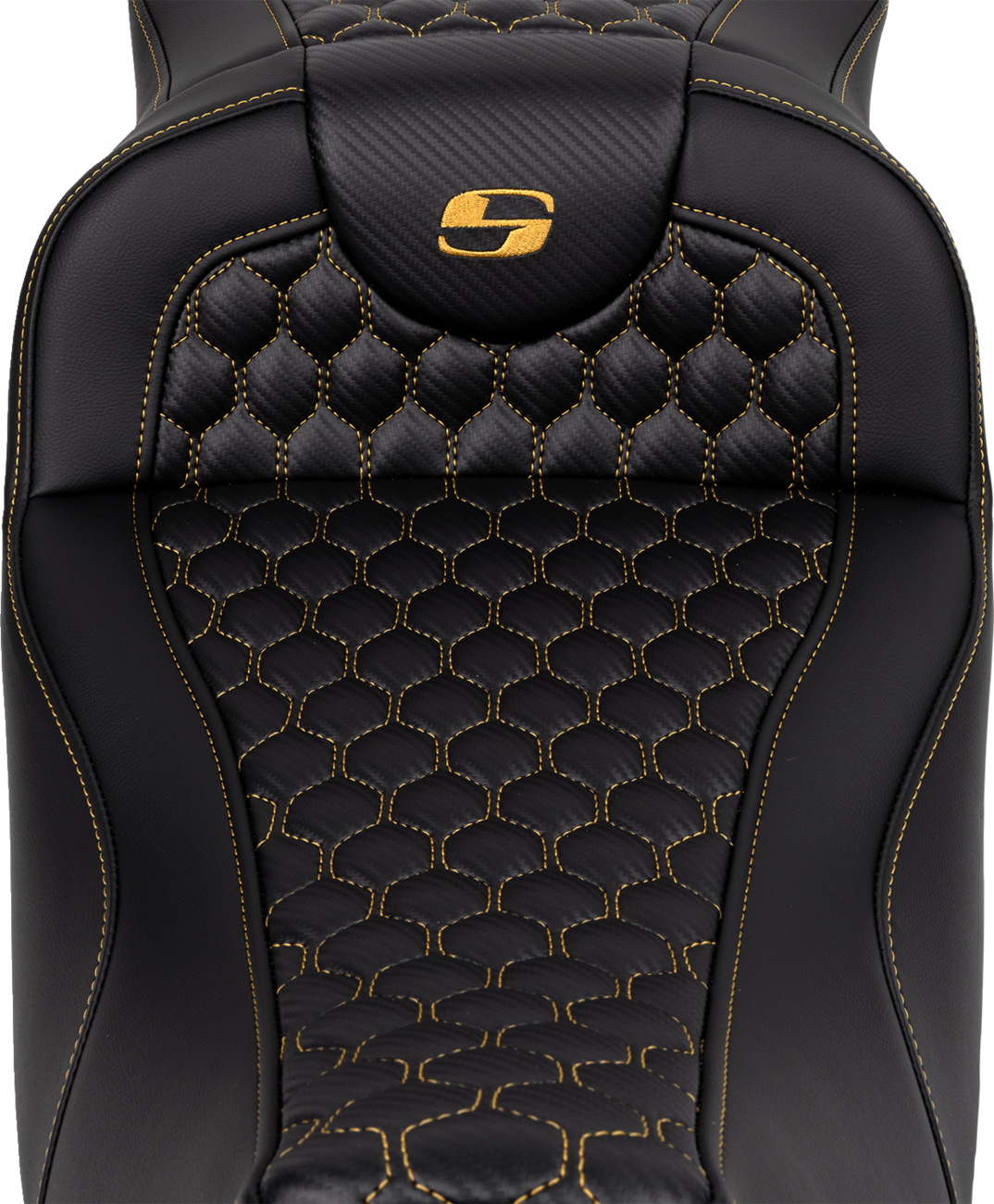 Saddlemen Roadsofa Gold Honeycomb Extended Gelcore Seat 2008-2024 Harley Touring