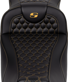 Saddlemen Roadsofa Gold Honeycomb Extended Gel Seat for 2008-2025 Harley Touring